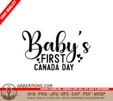 Babys First Canada Day SVG SVG